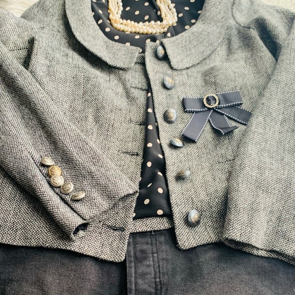 Grey tweed jacket - Picture 5 of 5